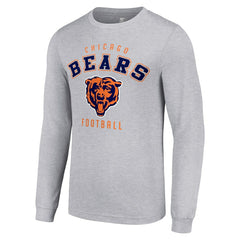 Chicago Bears Starter Long Sleeve T-Shirt Heather Gray - NFL