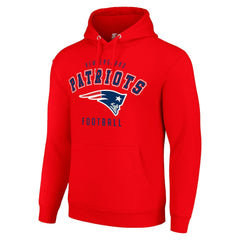 New England Patriots Starter Unisex Logo Pullover Hoodie Red - NFL