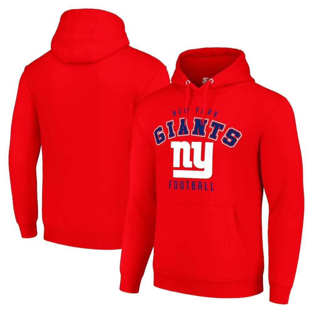 New York Giants Starter Unisex Logo Pullover Hoodie Red - NFL