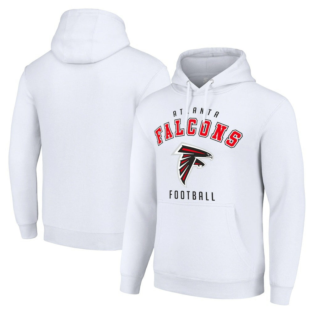 Atlanta Falcons Starter Unisex Logo Pullover Hoodie White - NFL