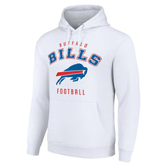 Buffalo Bills Starter Unisex Logo Pullover Hoodie White - NFL