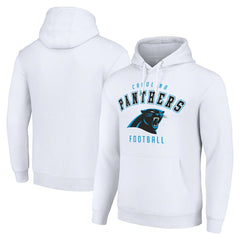 Carolina Panthers Starter Unisex Logo Pullover Hoodie White - NFL