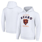 Chicago Bears Starter Unisex Logo Pullover Hoodie White - NFL