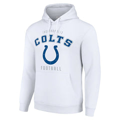 Indianapolis Colts Starter Unisex Logo Pullover Hoodie White - NFL