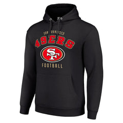 San Francisco 49ers Starter Unisex Logo Pullover Hoodie Black - NFL
