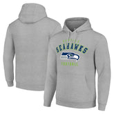 Seattle Seahawks Starter Unisex Logo Pullover Hoodie Heather Gray - NFL