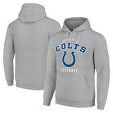 Indianapolis Colts Starter Unisex Logo Pullover Hoodie Heather Gray - NFL