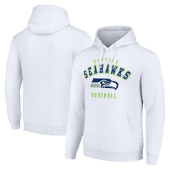 Seattle Seahawks Starter Unisex Logo Pullover Hoodie White - NFL