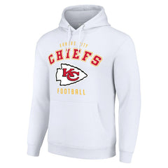 Kansas City Chiefs Starter Unisex Logo Pullover Hoodie White - NFL