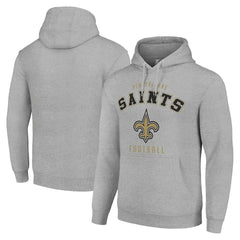 New Orleans Saints Starter Unisex Logo Pullover Hoodie Heather Gray - NFL