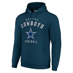 Dallas Cowboys Starter Unisex Logo Pullover Hoodie Navy - NFL