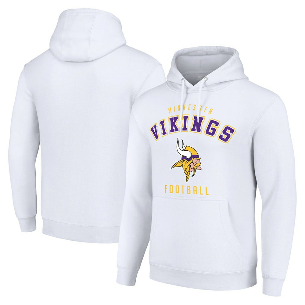 Minnesota Vikings Starter Unisex Logo Pullover Hoodie White - NFL