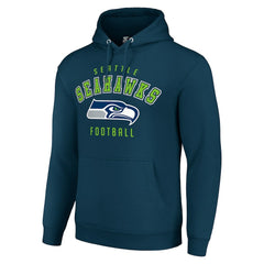 Seattle Seahawks Starter Unisex Logo Pullover Hoodie College Navy - NFL