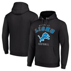 Detroit Lions Starter Unisex Logo Pullover Hoodie Black - NFL