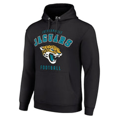 Jacksonville Jaguars Starter Unisex Logo Pullover Hoodie Black - NFL