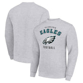 Philadelphia Eagles Starter Team Logo Pullover Sweatshirt Heather Gray - NFL