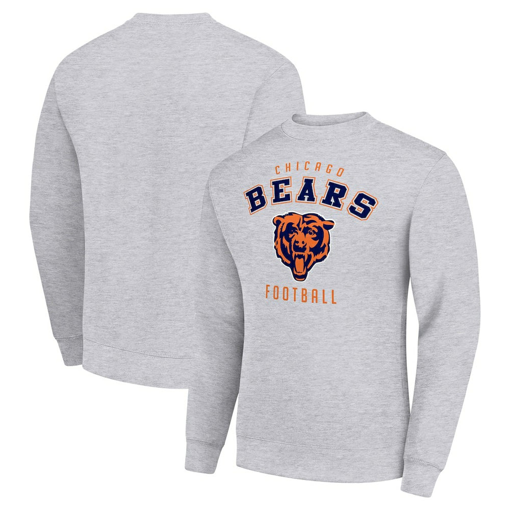 Chicago Bears Starter Team Logo Pullover Sweatshirt Heather Gray - NFL