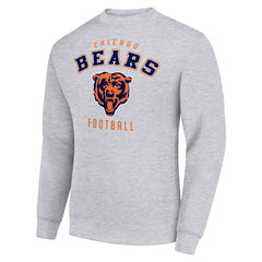 Chicago Bears Starter Team Logo Pullover Sweatshirt Heather Gray - NFL