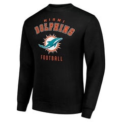 Miami Dolphins Starter Team Logo Pullover Sweatshirt Black - NFL