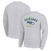Seattle Seahawks Starter Team Logo Pullover Sweatshirt Heather Gray - NFL