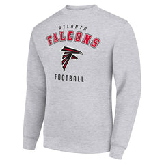 Atlanta Falcons Starter Team Logo Pullover Sweatshirt Heather Gray - NFL