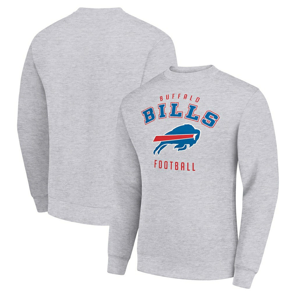 Buffalo Bills Starter Team Logo Pullover Sweatshirt Heather Gray - NFL