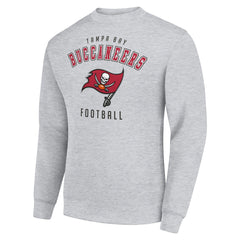 Tampa Bay Buccaneers Starter Team Logo Pullover Sweatshirt Heather Gray - NFL