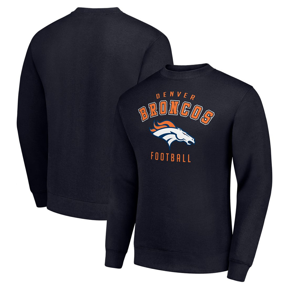 Denver Broncos Starter Team Logo Pullover Sweatshirt Navy - NFL