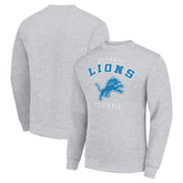 Detroit Lions Starter Team Logo Pullover Sweatshirt Heather Gray - NFL