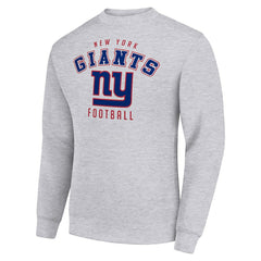 New York Giants Starter Team Logo Pullover Sweatshirt Heather Gray - NFL