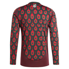 Adidas Mexico National Team 2024 Home Replica Long Sleeve Jerseys - Burgundy