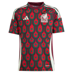 Adidas Mexico National Team Youth 2024 Home Replica Jerseys - Burgundy