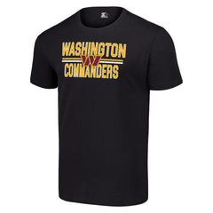 Washington Commanders Starter Team Mesh Print Graphic T-Shirt Black - NFL