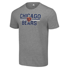 Chicago Bears Starter Team Mesh Print Graphic T-Shirt Heather Gray - NFL
