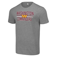 Washington Commanders Starter Team Mesh Print Graphic T-Shirt Heather Gray - NFL