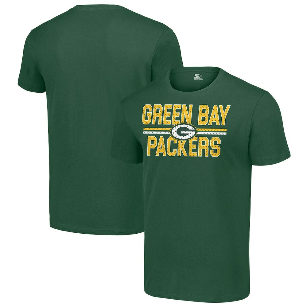 Green Bay Packers Starter Team Mesh Print Graphic T-Shirt Green - NFL