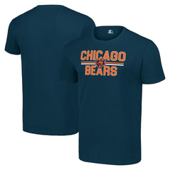 Chicago Bears Starter Team Mesh Print Graphic T-Shirt Navy - NFL