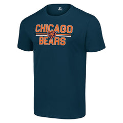 Chicago Bears Starter Team Mesh Print Graphic T-Shirt Navy - NFL