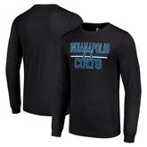 Indianapolis Colts Starter Team Mesh Print Graphic Long Sleeve T-Shirt Black - NFL