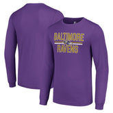 Baltimore Ravens Starter Team Mesh Print Graphic Long Sleeve T-Shirt Purple - NFL