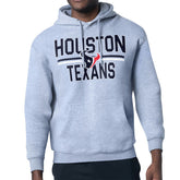 Houston Texans Starter Unisex Team Mesh Print Graphic Tri-Blend Pullover Hoodie Heather Gray - NFL