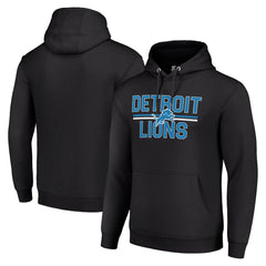 Detroit Lions Starter Unisex Team Mesh Print Graphic Tri-Blend Pullover Hoodie Black - NFL