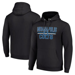 Indianapolis Colts Starter Unisex Team Mesh Print Graphic Tri-Blend Pullover Hoodie Black - NFL