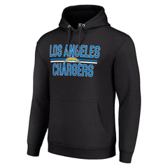 Los Angeles Chargers Starter Unisex Team Mesh Print Graphic Tri-Blend Pullover Hoodie Black - NFL