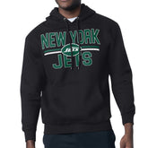 New York Jets Starter Unisex Team Mesh Print Graphic Tri-Blend Pullover Hoodie Black - NFL