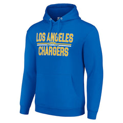 Los Angeles Chargers Starter Unisex Team Mesh Print Graphic Tri-Blend Pullover Hoodie Royal - NFL