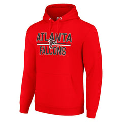 Atlanta Falcons Starter Unisex Team Mesh Print Graphic Tri-Blend Pullover Hoodie Red - NFL