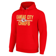Kansas City Chiefs Starter Unisex Team Mesh Print Graphic Tri-Blend Pullover Hoodie Red - NFL