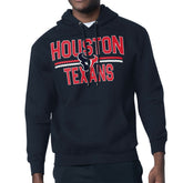 Houston Texans Starter Unisex Team Mesh Print Graphic Tri-Blend Pullover Hoodie Navy - NFL