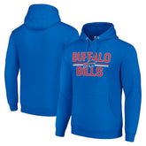 Buffalo Bills Starter Unisex Team Mesh Print Graphic Tri-Blend Pullover Hoodie Royal - NFL